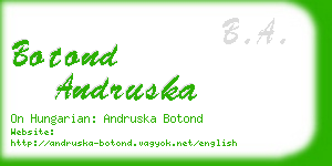 botond andruska business card